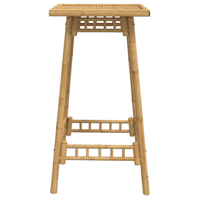 Outdoor Bar Table Square 55x55x100 cm Bamboo