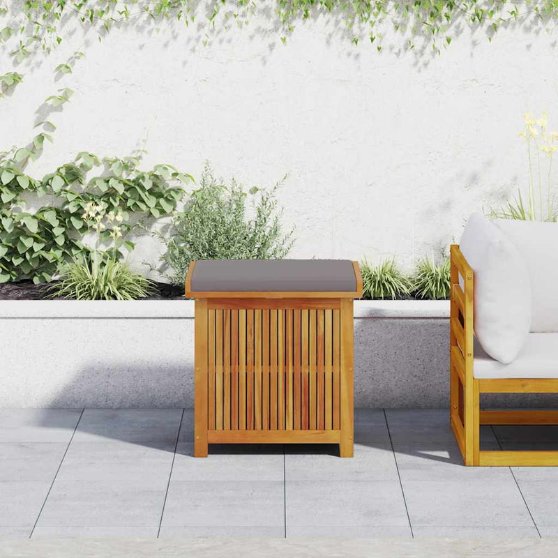 Outdoor Cushion Box 60x50x61 cm Solid Wood Acacia