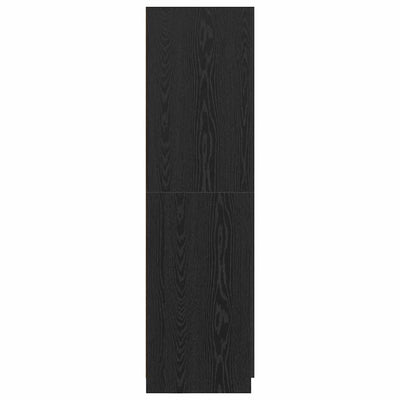 Wardrobe Black Oak 80x51x180 cm Engineered Wood