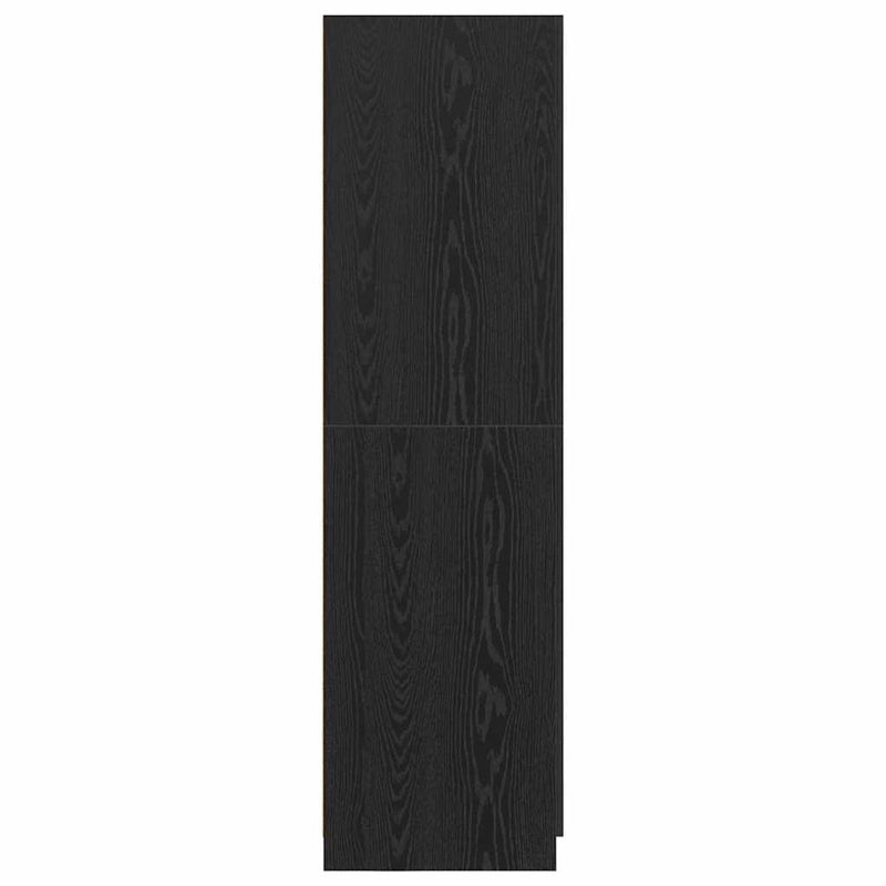 Wardrobe Black Oak 80x51x180 cm Engineered Wood