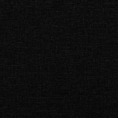 3-in-1 Single Sofa Bed Convertible Black Fabric