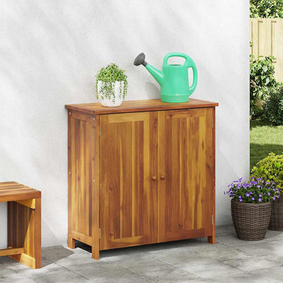 Garden Cabinet Brown 90 x 40 x 90 cm Solid acacia wood