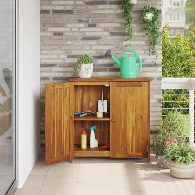 Garden Cabinet Brown 90 x 40 x 90 cm Solid acacia wood