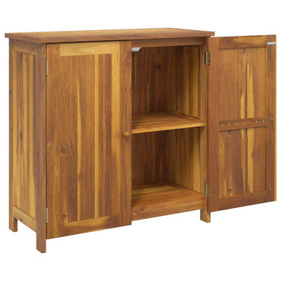 Garden Cabinet Brown 90 x 40 x 90 cm Solid acacia wood