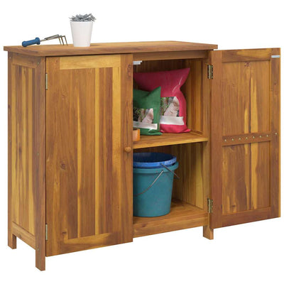 Garden Cabinet Brown 90 x 40 x 90 cm Solid acacia wood