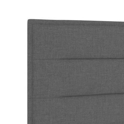 Headboard Lines Design Dark Grey 160 cm Fabric