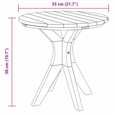 Coffee Table Brown 55 x 55 x 51 cm Solid teak wood