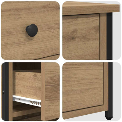 Bedside Cabinet with Drawer Artisan oak 40 x 36 x 60 cm