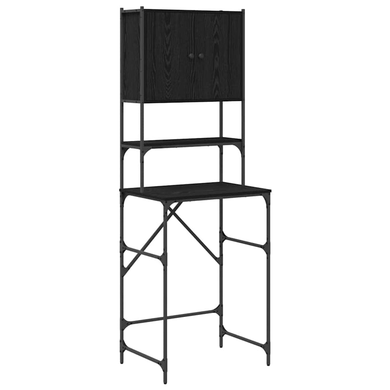 Washing Machine Cabinet Black oak 68 x 48.5 x 194 cm