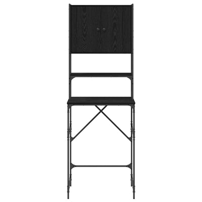 Washing Machine Cabinet Black oak 68 x 48.5 x 194 cm