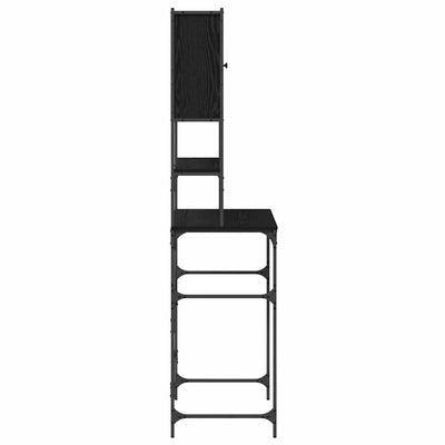 Washing Machine Cabinet Black oak 68 x 48.5 x 194 cm