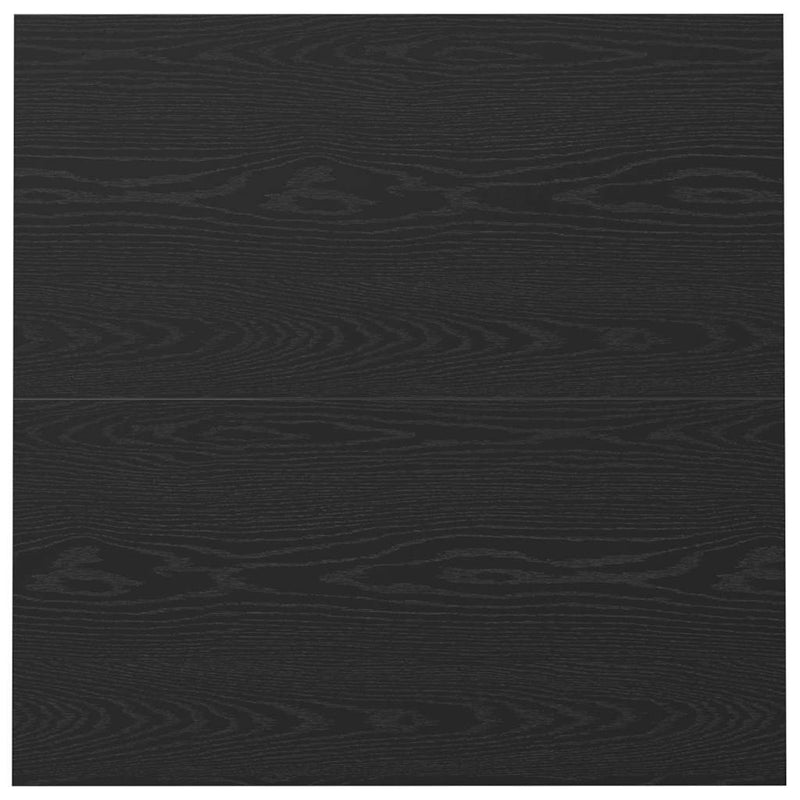 Coffee Table Black oak 100 x 100 x 40 cm Engineered wood
