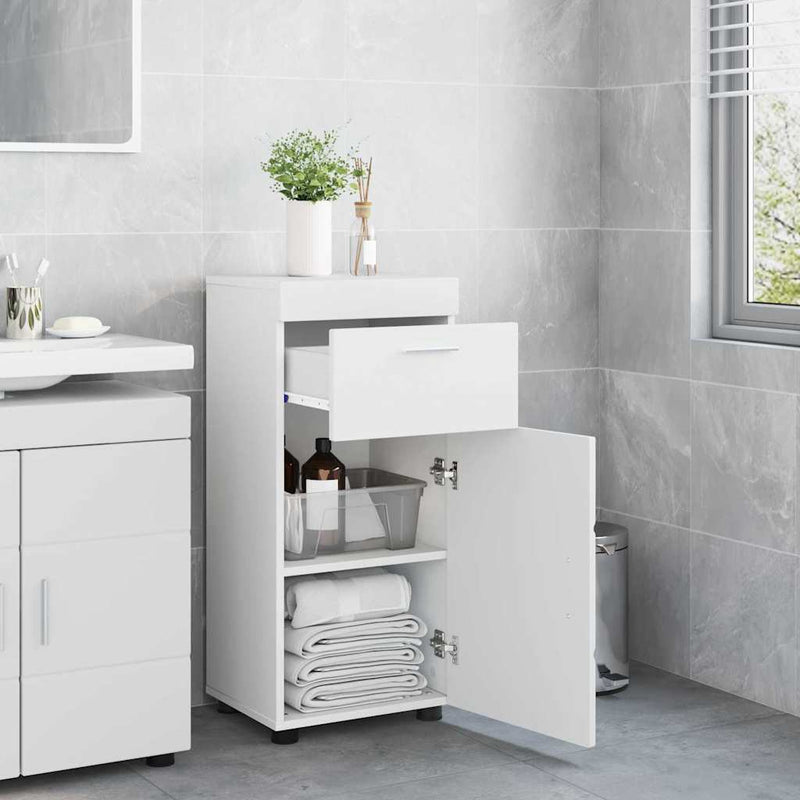 Bathroom Cabinet White 37 x 31.5 x 82 cm Engineered wood