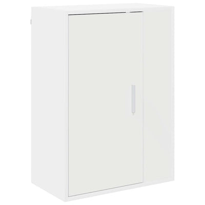 4 Piece TV Cabinet Set with Shelf Wall-mounted with Storage with Door Manual 4 pcs White Engineered wood