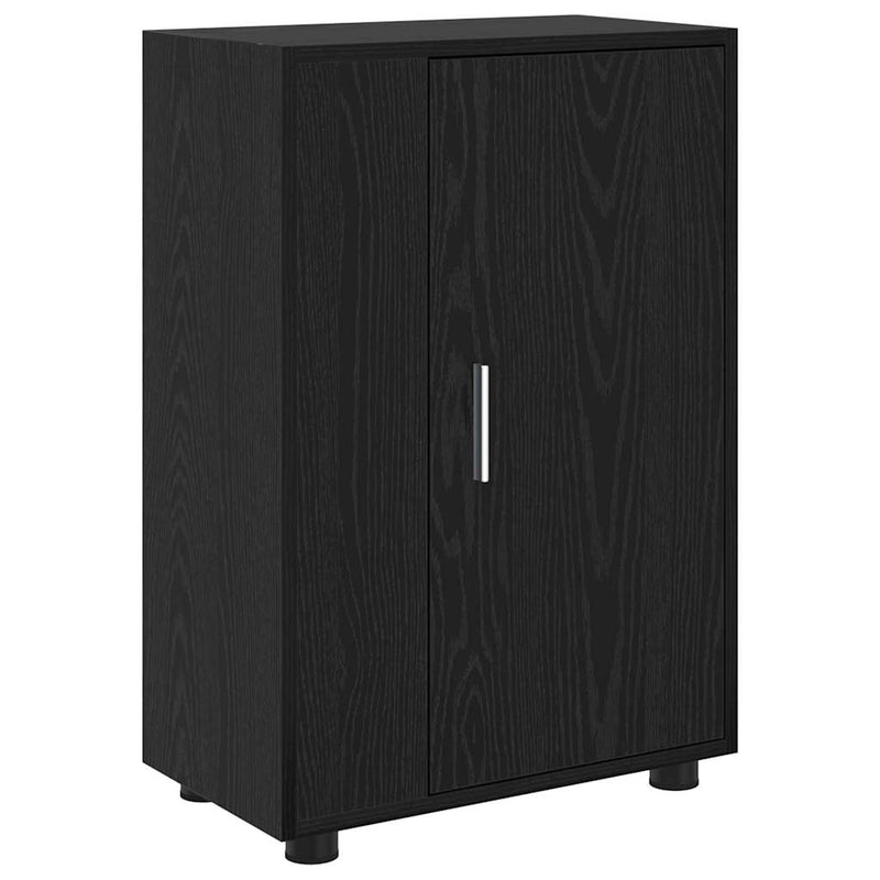 4 Piece TV Cabinet Set 4 pcs Black oak Engineered wood