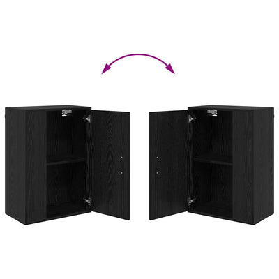 4 Piece TV Cabinet Set 4 pcs Black oak Engineered wood