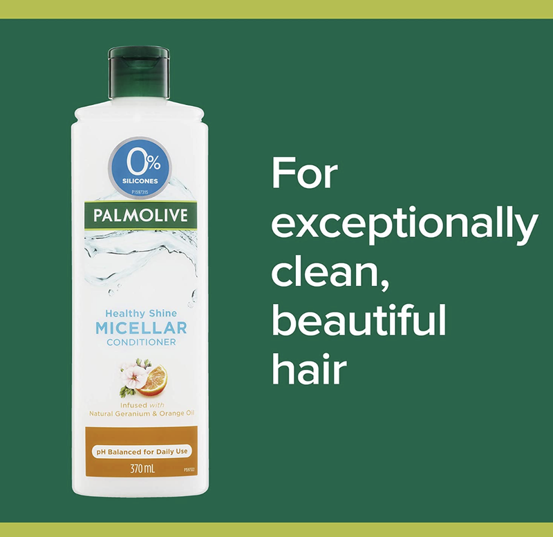 Palmolive Healthy Shine Micellar Conditioner 370ml Natural Geranium & Orange Oil