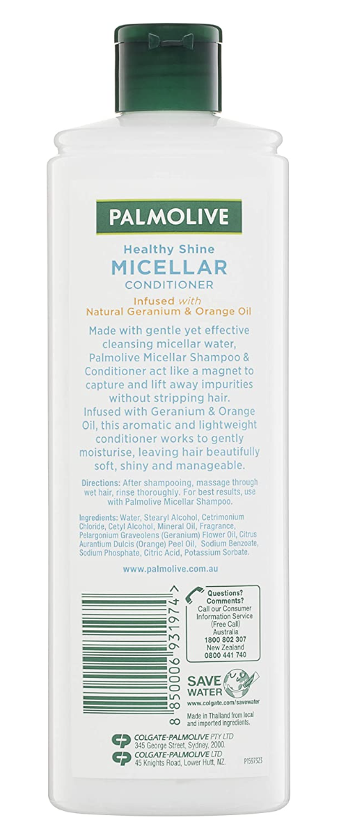 Palmolive Healthy Shine Micellar Conditioner 370ml Natural Geranium & Orange Oil