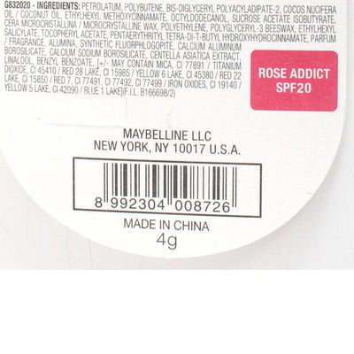 Maybelline 4g Baby Lips Lip Balm Spf20 12 Hour Moisture - Rose Addict 
