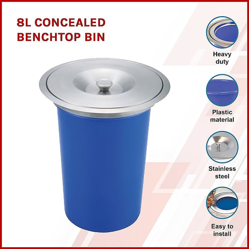 8L Concealed Benchtop Bin Payday Deals