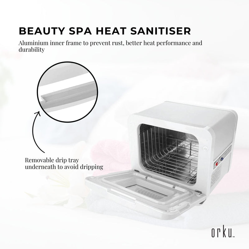 8L White Electric Towel Warmer UV Steriliser Cabinet Small Hot Heater Sanitiser Payday Deals