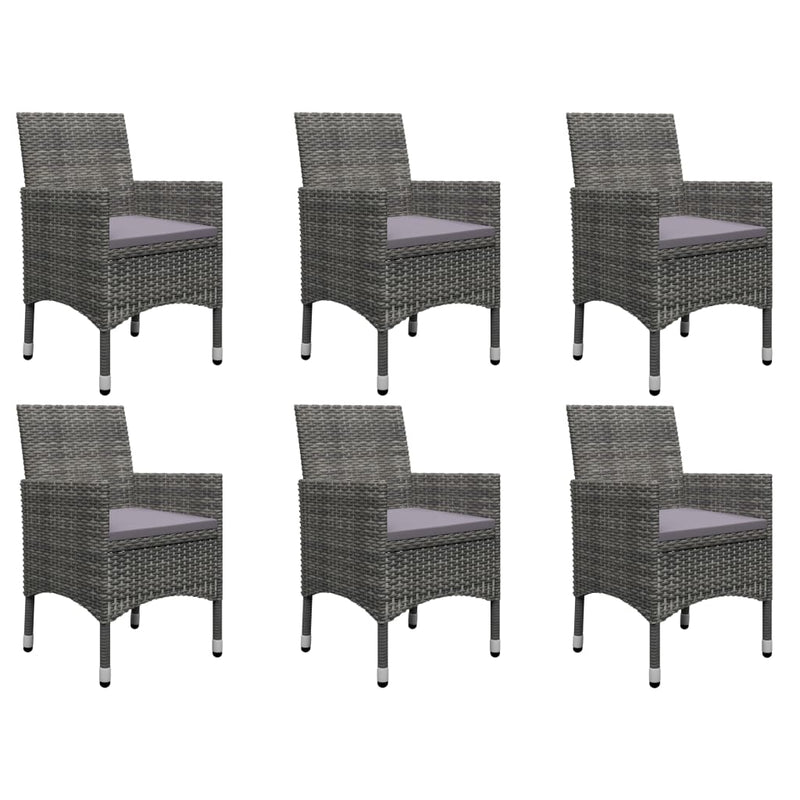 9 Piece Garden Dining Set Grey Payday Deals
