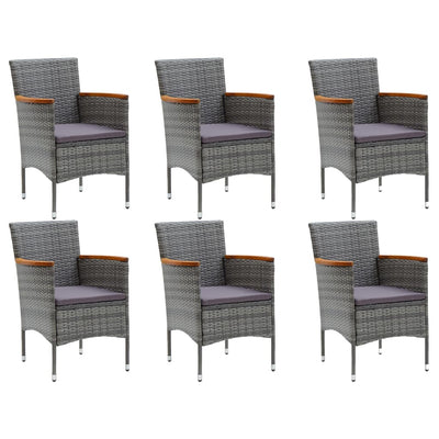9 Piece Garden Dining Set Grey Payday Deals