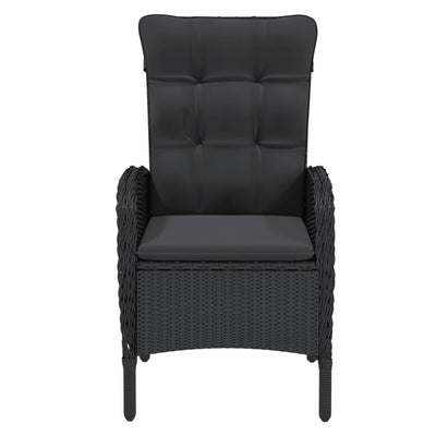 9 Piece Garden Dining Set Poly Rattan Black Payday Deals
