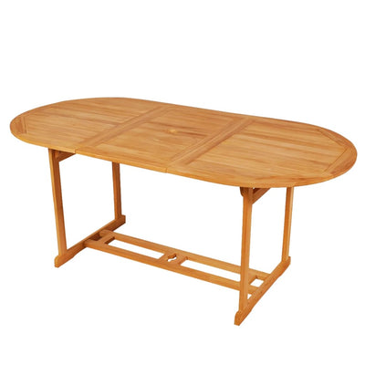9 Piece Garden Dining Set Solid Teak Wood Payday Deals