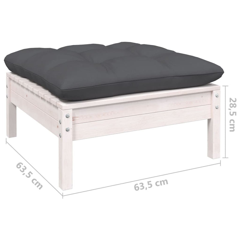 9 Piece Garden Lounge Set with Anthracite Cushions Pinewood Payday Deals
