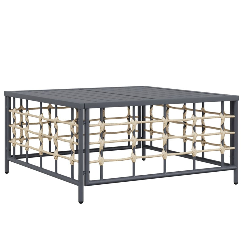 9 Piece Garden Lounge Set with Cushions Anthracite Poly Rattan Payday Deals