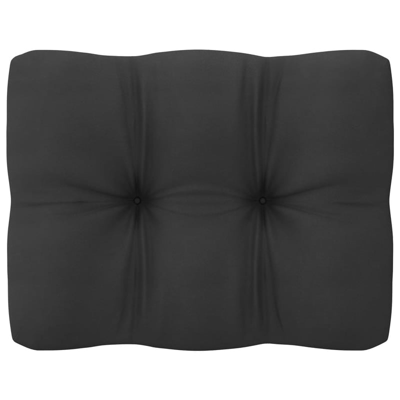 9 Piece Garden Lounge Set with Cushions Black Solid Pinewood Payday Deals