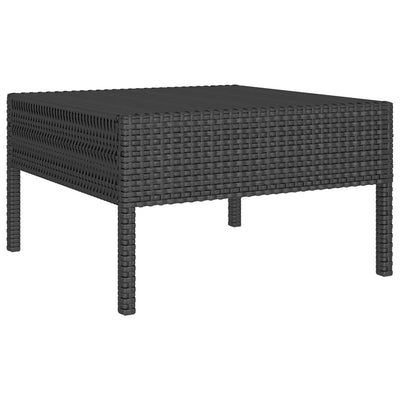 9 Piece Garden Lounge Set with Cushions Poly Rattan Black Payday Deals