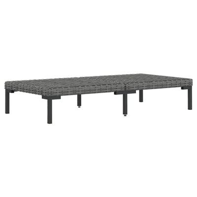 9 Piece Garden Lounge Set with Cushions Poly Rattan Dark Grey Payday Deals