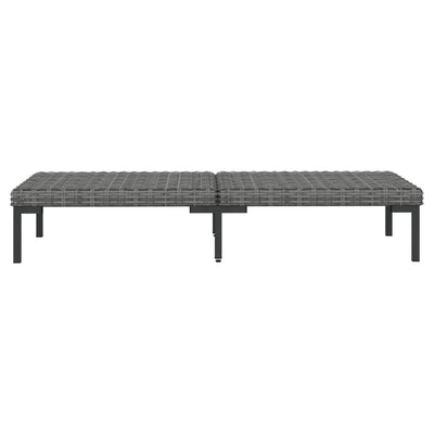 9 Piece Garden Lounge Set with Cushions Poly Rattan Dark Grey Payday Deals