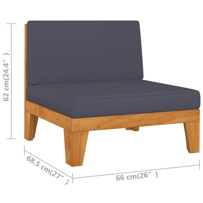 9 Piece Garden Lounge Set with Cushions Solid Acacia Wood Payday Deals