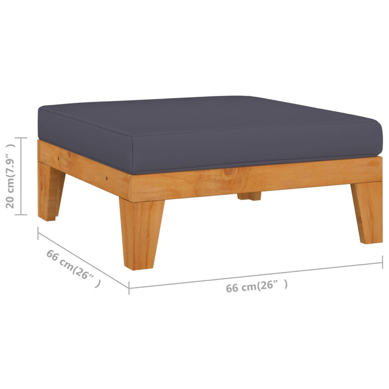 9 Piece Garden Lounge Set with Cushions Solid Acacia Wood Payday Deals