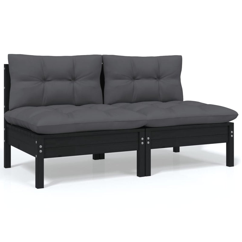 9 Piece Garden Lounge Set with Cushions Solid Pinewood Payday Deals
