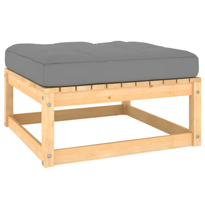 9 Piece Garden Lounge Set with Cushions Solid Pinewood Payday Deals