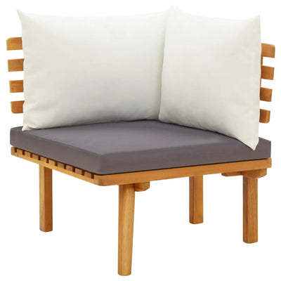 9 Piece Garden Lounge Set with Cushions Solid Wood Acacia Payday Deals