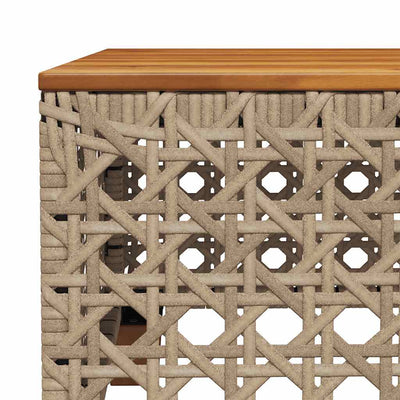 9 Piece Garden Sofa Set with Cushions Beige Poly Rattan Payday Deals