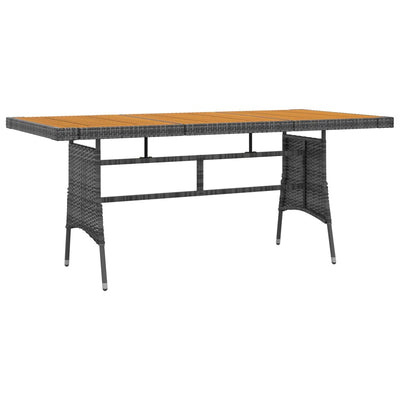 9 Piece Outdoor Dining Set Poly Rattan Grey Payday Deals