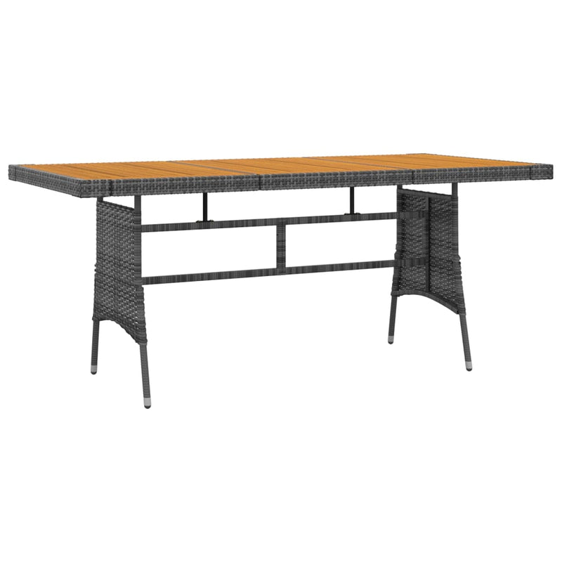 9 Piece Outdoor Dining Set Poly Rattan Grey Payday Deals