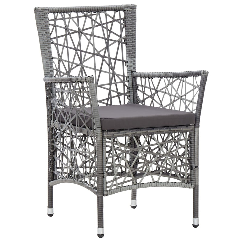 9 Piece Outdoor Dining Set Poly Rattan Grey Payday Deals