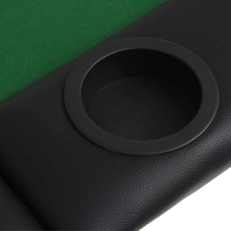 9-Player Folding Poker Table 3 Fold Oval Green Payday Deals