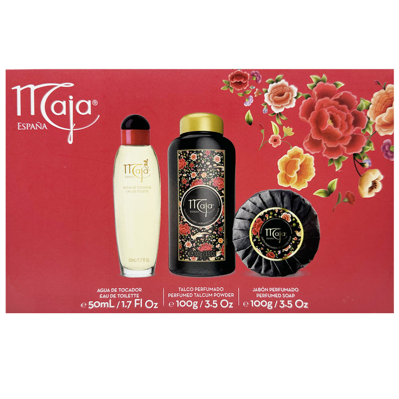 Maja Classica Women Eau De Toilette, Talcum Powder & Luxury Soap Gift Set – Timeless Spanish Elegance