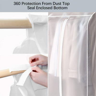 90cm Clothes Dust Cover Wardrobe Cloth Cover Clothes Storage Bag For Garments Suits Dresses Coats Payday Deals