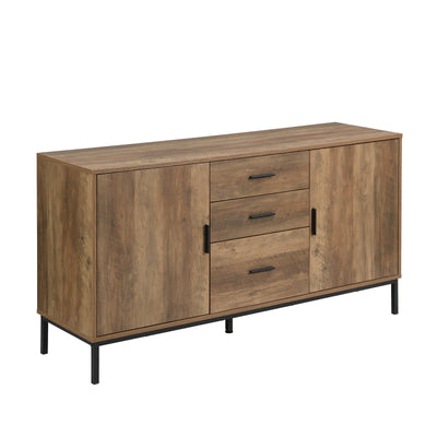 Bronx Buffet Sideboard Console Table with Dresser | 2 Doors 3 Drawers 140CM for Stylish Storage Cabinet