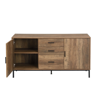 Bronx Buffet Sideboard Console Table with Dresser | 2 Doors 3 Drawers 140CM for Stylish Storage Cabinet