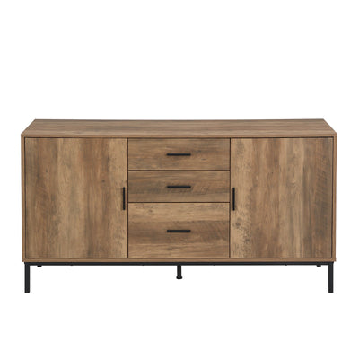 Bronx Buffet Sideboard Console Table with Dresser | 2 Doors 3 Drawers 140CM for Stylish Storage Cabinet